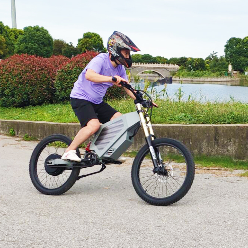 Free Shipping 72v 5000W 35AH Electric Mountain Bike Stealth Bomber Ebike Top Speed 80 Km/H for Adults