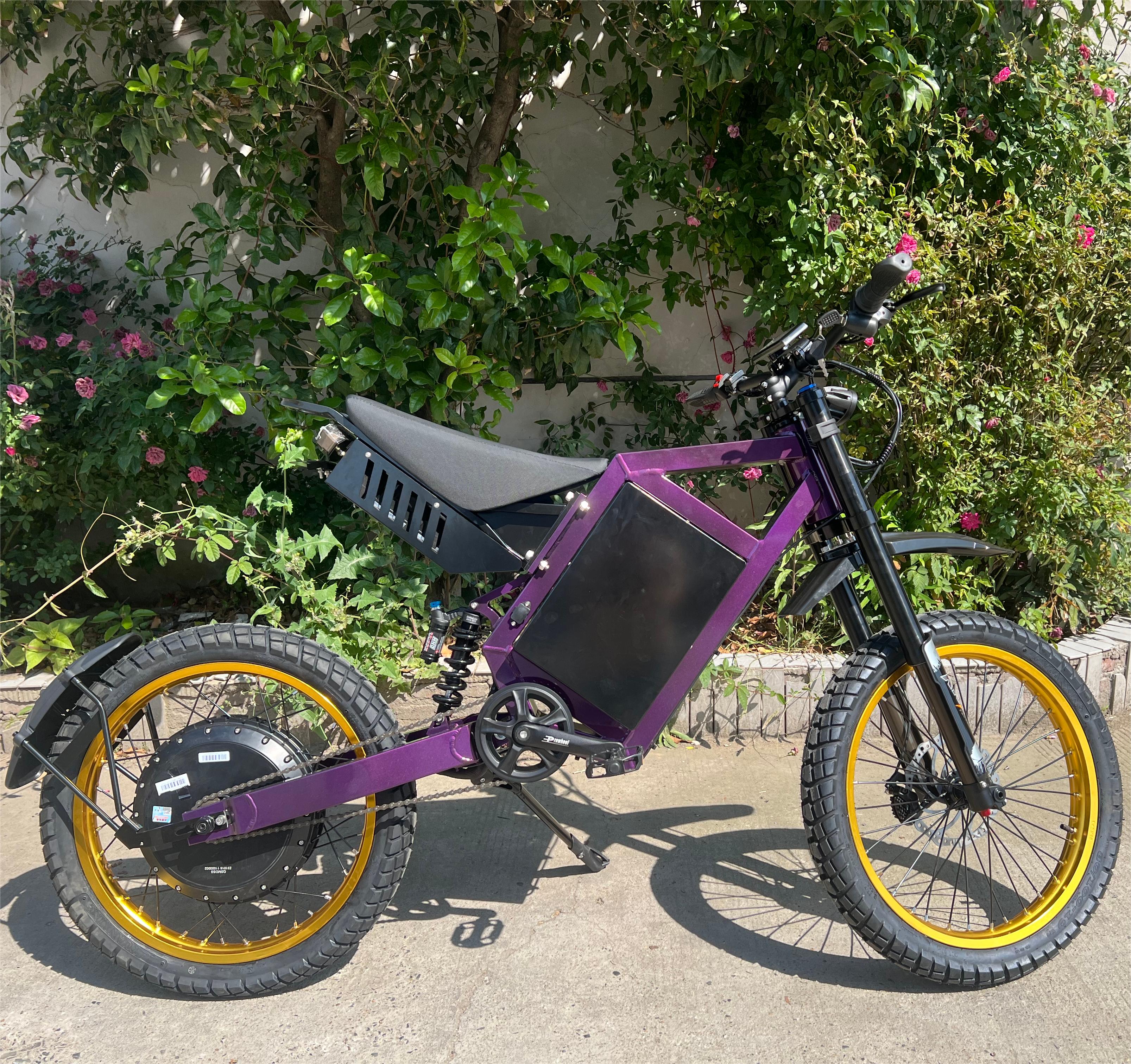 72V 15000W Power Ebike 41.6Ah Lithium Battery Dirt Bike 19 Inch Fat Tire Mountain Electric Bicycle