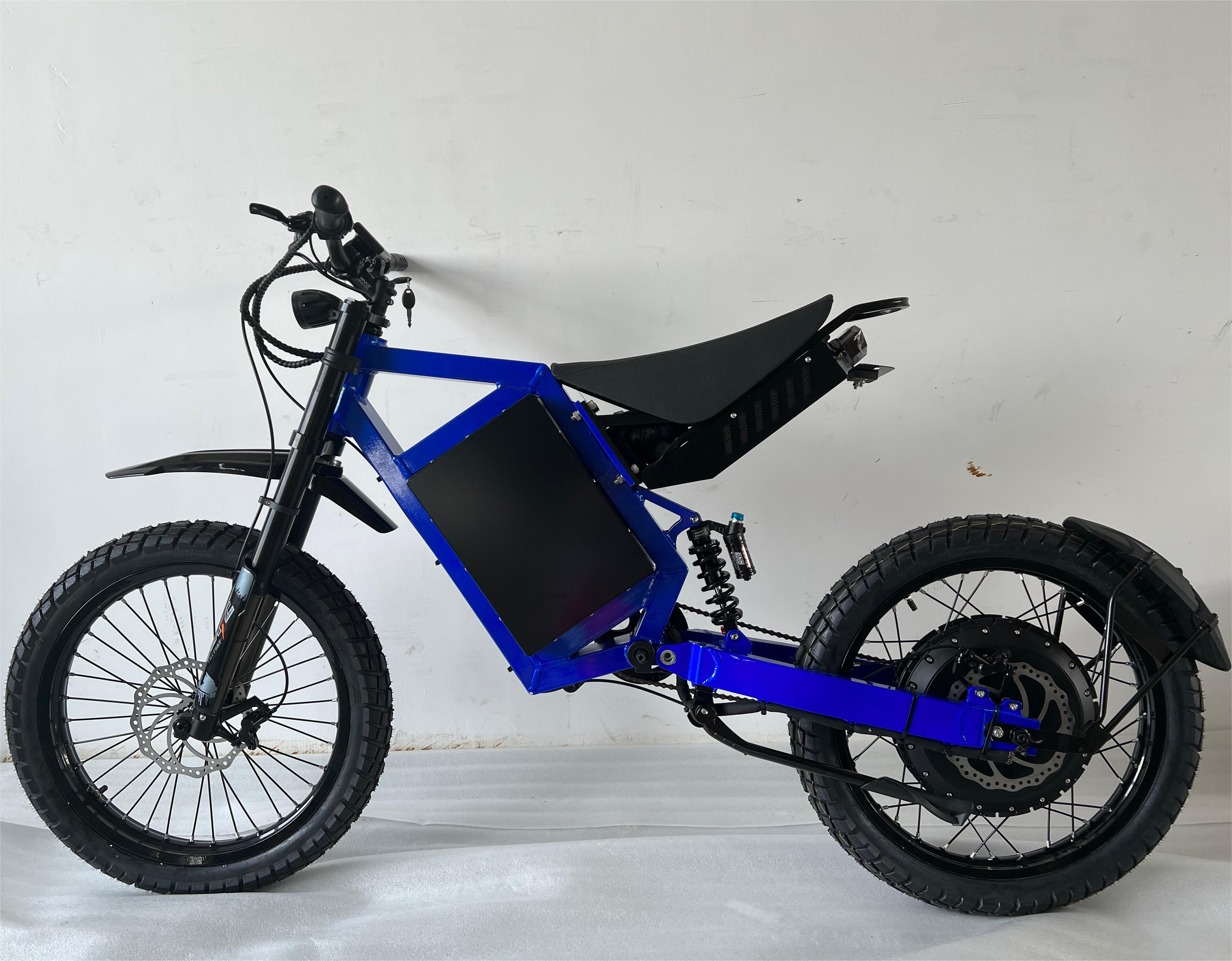 High Speed Adult 100km/h Stealth Bomber E-Bike 72V 40AH Off-road bike 8000w Mountain Electric Bicycle