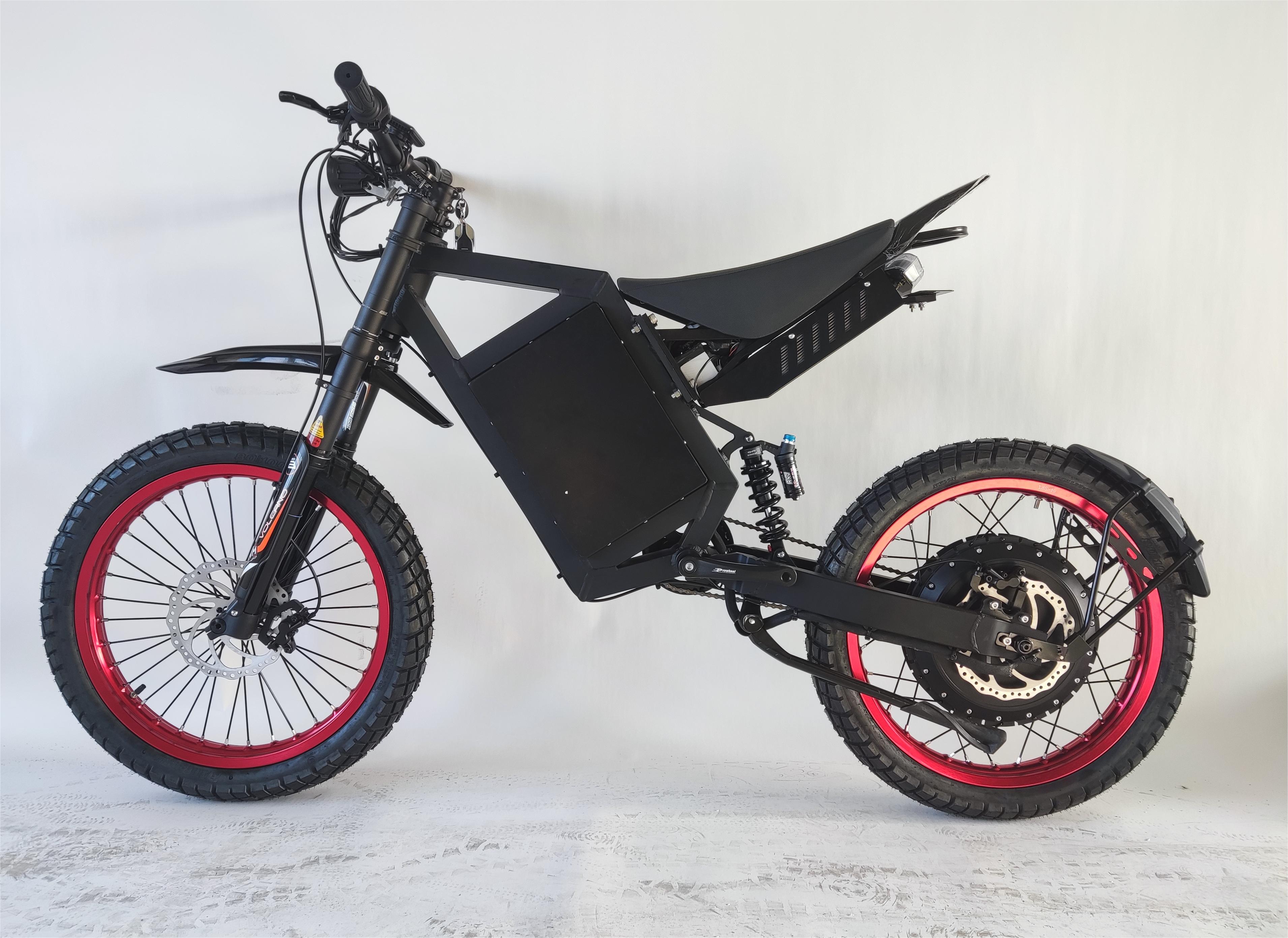 Super Fast Bomber 15000w Mountain Electric Bike 72V 40AH Battery Dirt Bicycle
